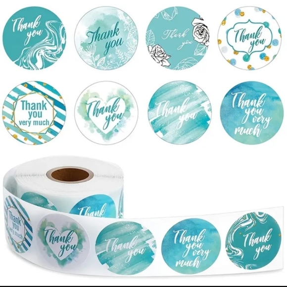 Other - 🔥500 Assorted Thank you stickers 🔥